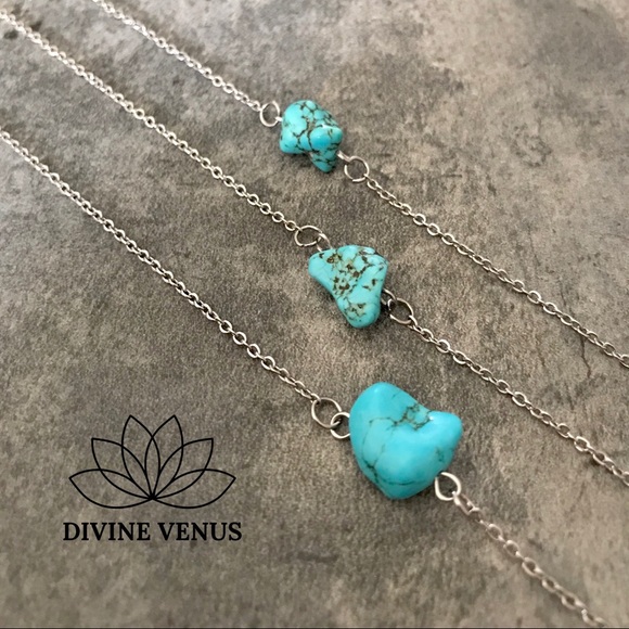 Genuine Turquoise Dainty Choker - Picture 4 of 8